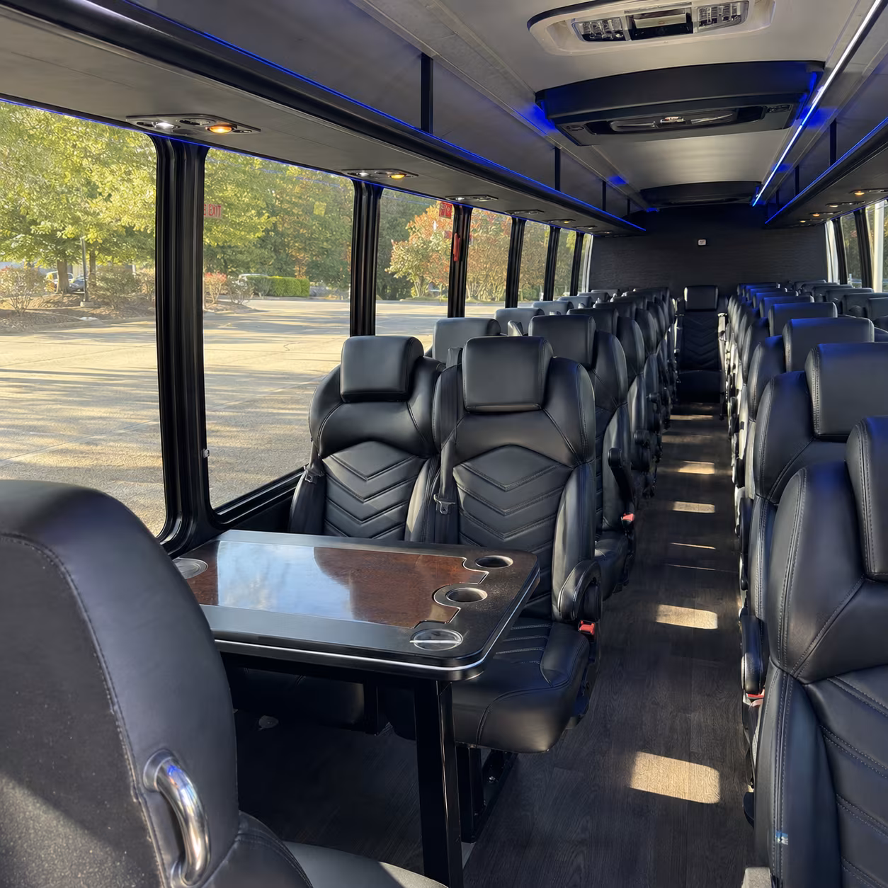 bridal party minibuses and sprinter vans for getting ready day transfers