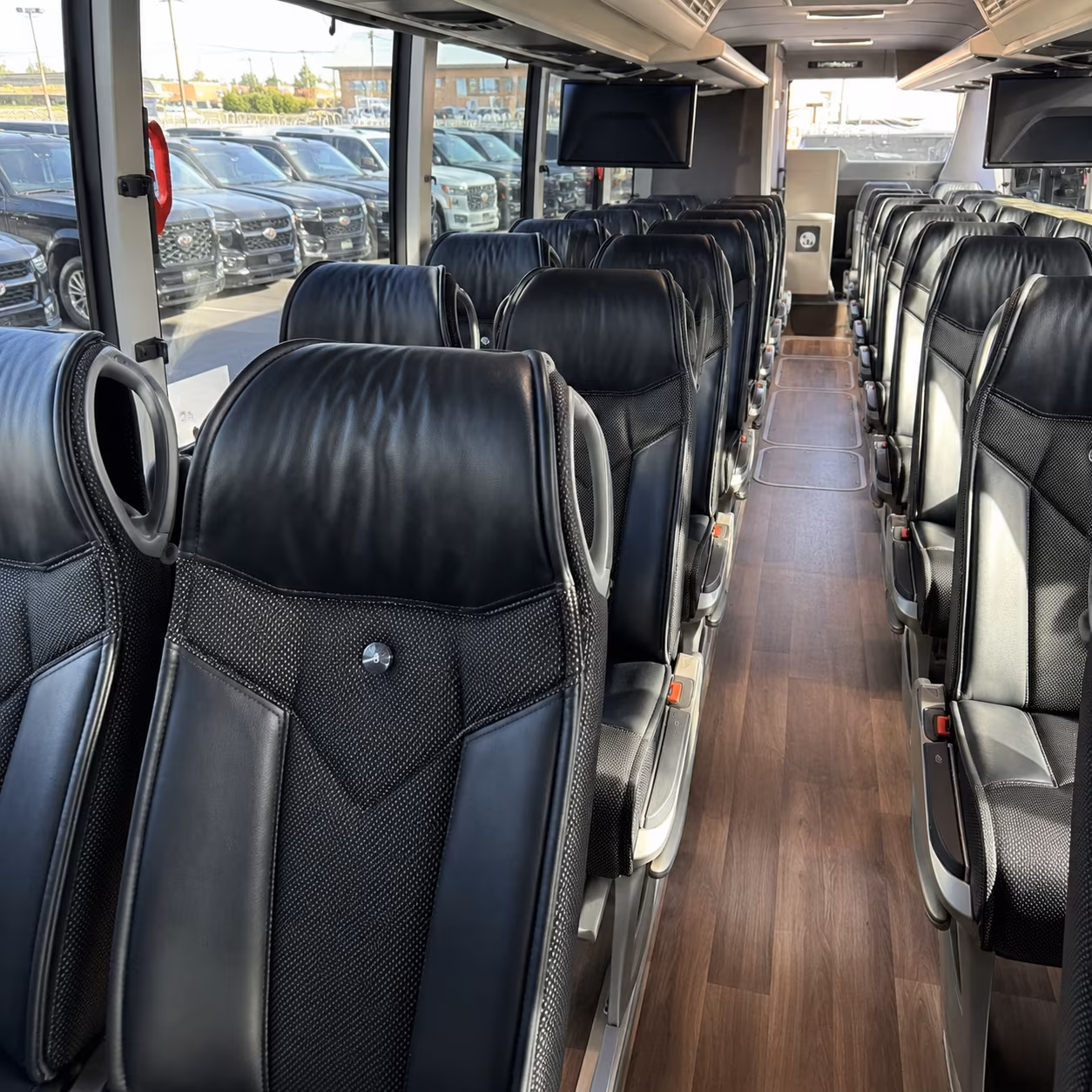 chino corporate event transportation onboard seating